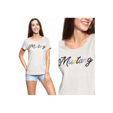 Tricou femei -  Alina C Print - bumbac 100% - bej -