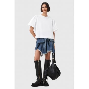 Tricou lejer cu maneci bufante