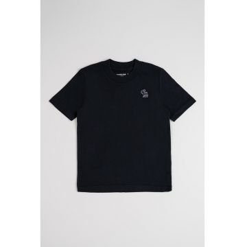 Tricou regular fit cu decolteu la baza gatului