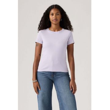 Tricou slim fit de bumbac Essential