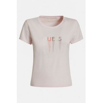 Tricou slim fit de bumbac si modal