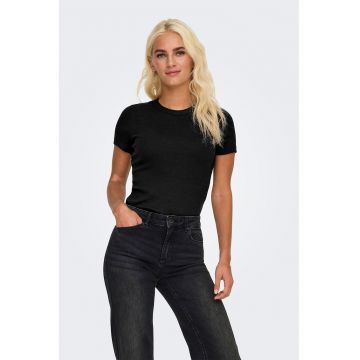 Tricou slim fit din amestec de bumbac organic Val