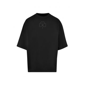 Tricou supradimensionat cu decolteu la baza gatului