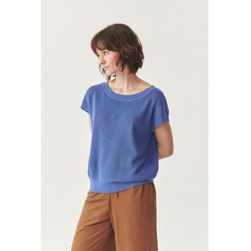 Tricou tricotat din amestec de in si lyocell