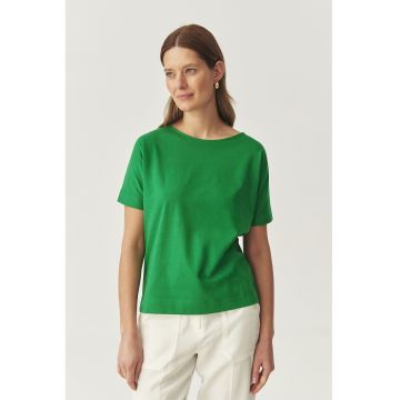 Tricou uni cu decolteu rotund