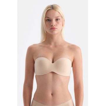 Sutien fara bretele cu model uni
