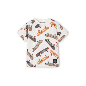 Tricou baieti  3038 - Bumbac - Ecru