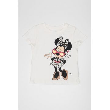Tricou cu decolteu la baza gatului Minnie Mouse