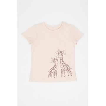 Tricou cu imprimeu girafa