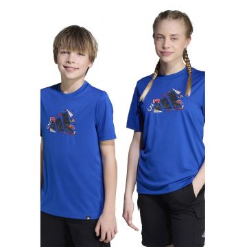 Tricou cu logo si decolteu la baza gatului