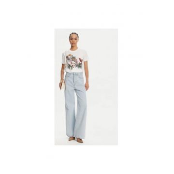 Tricou dama  78PAHA01 CJ700 - Bumbac - Alb