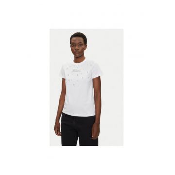 Tricou dama  A2W17120 - Bumbac - Alb