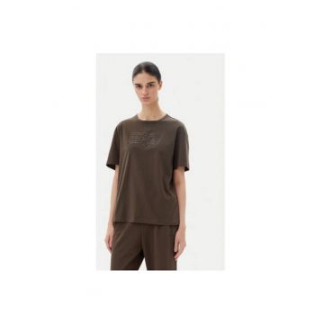 Tricou dama Ea7 Emporio Armani - 7W000098 AF12503 - Bumbac - Maro