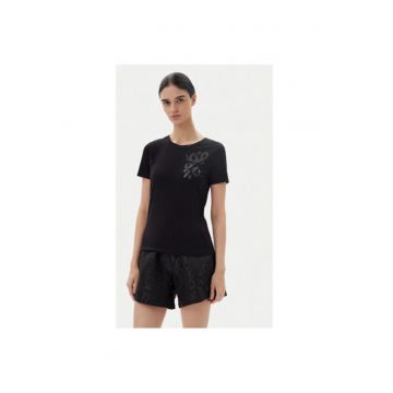 Tricou dama Ea7 Emporio Armani - 7W000133 AF10373 - Bumbac - Negru