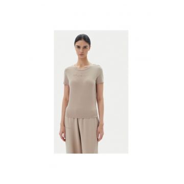 Tricou dama Ea7 Emporio Armani - 7W000274 AF12945 - Poliester/Viscoza - Bej