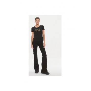 Tricou dama Ea7 Emporio Armani - 8NTT67 TJDQZ - Bumbac/Modal - Negru