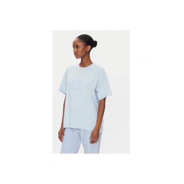 Tricou dama  RD0119 - Bumbac - Albastru deschis