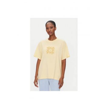 Tricou dama  RD0119 - Bumbac - Galben