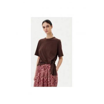 Tricou dama  UD0043 - Bumbac - Maro