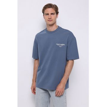 Tricou de bumbac cu text