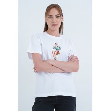 Tricou din bumbac cu imprimeu grafic