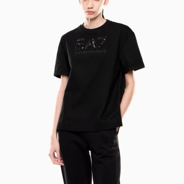 Tricou EA7 TRAIN LOGO SERIES W TEE SS CRYSTAL
