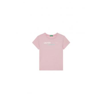 Tricou fete  3I1XC10MZ - Bumbac - Roz