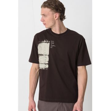 Tricou lejer de bumbac cu imprimeu foto