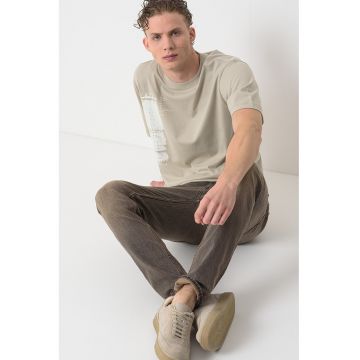 Tricou lejer de bumbac cu imprimeu foto