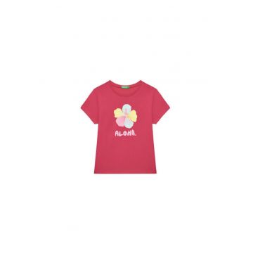 Tricou pentru fete  3I1XG10JJ - Bumbac - Roz