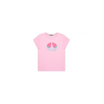 Tricou pentru fete  3JERG10J3 - Bumbac - Roz