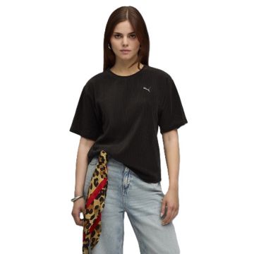 Tricou Puma ESS ELEVATED Relaxed Velour Rib Tee