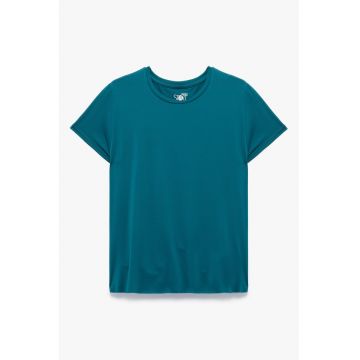 Tricou uni cu croiala lejera