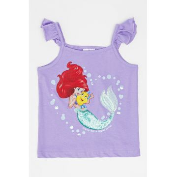 Top din amestec de bumbac cu imprimeu Disney Princess