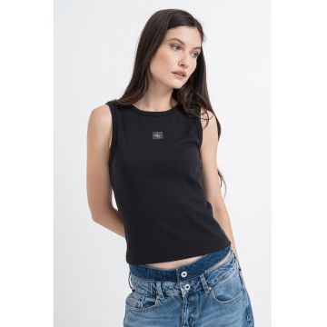 Top slim fit cu decolteu racerback