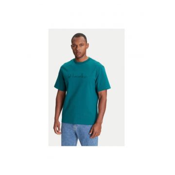 Tricou barbati  3MI6U109O - Bumbac - Verde