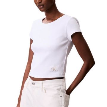 Tricou Calvin Klein A- WOVEN LABEL 2X2 RIB BABYTEE