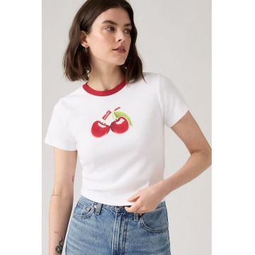 Tricou crop cambrat Essential