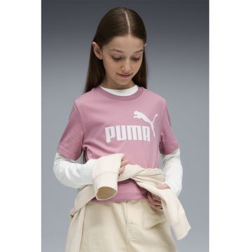 Tricou cu decolteu la baza gatului si imprimeu logo