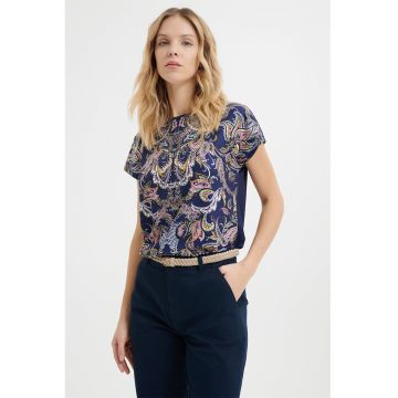 Tricou cu imprimeu paisley