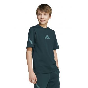 Tricou cu logo pe piept ZNE