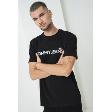 Tricou de bumbac cu imprimeu logo