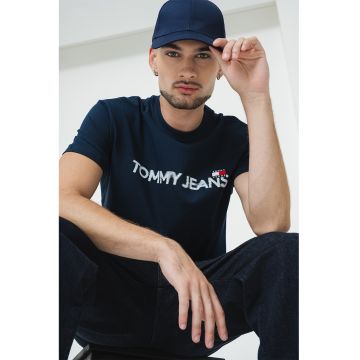 Tricou de bumbac cu imprimeu logo
