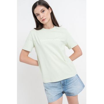 Tricou de bumbac cu logo