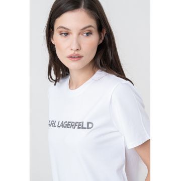 Tricou de bumbac organic cu imprimeu logo