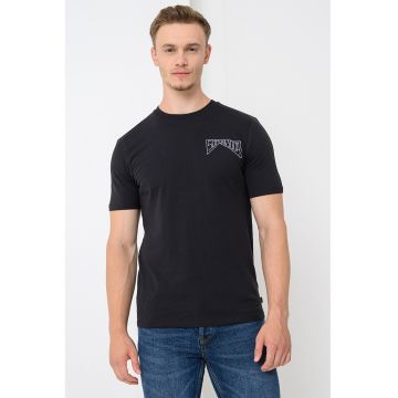Tricou de bumbac organic cu logo pe piept