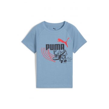 Tricou din amestec de bumbac cu imprimeu logo Little Runners Tee