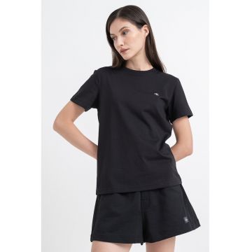 Tricou din bumbac cu logo discret
