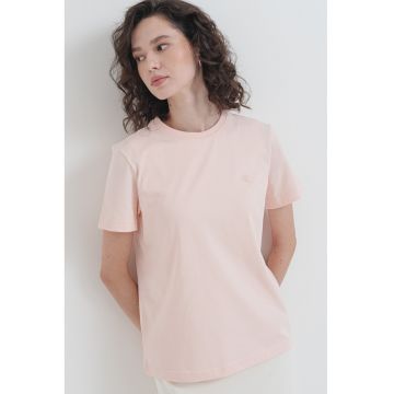 Tricou din bumbac cu logo discret