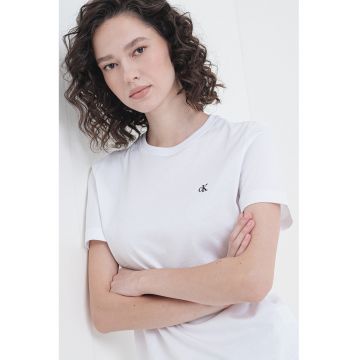 Tricou din bumbac cu logo discret